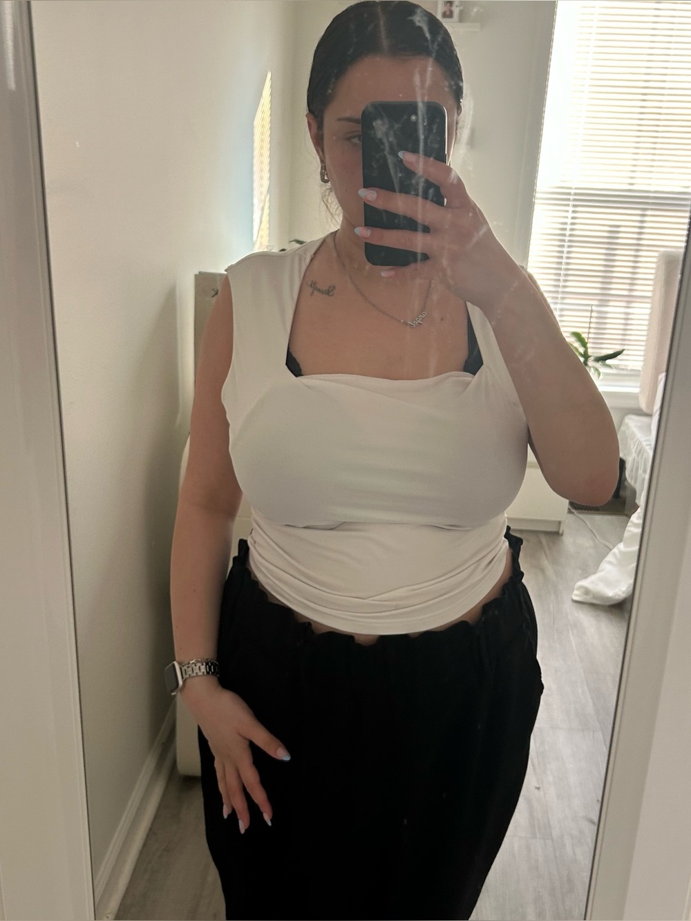 bundle of 2 shein cropped tank tops